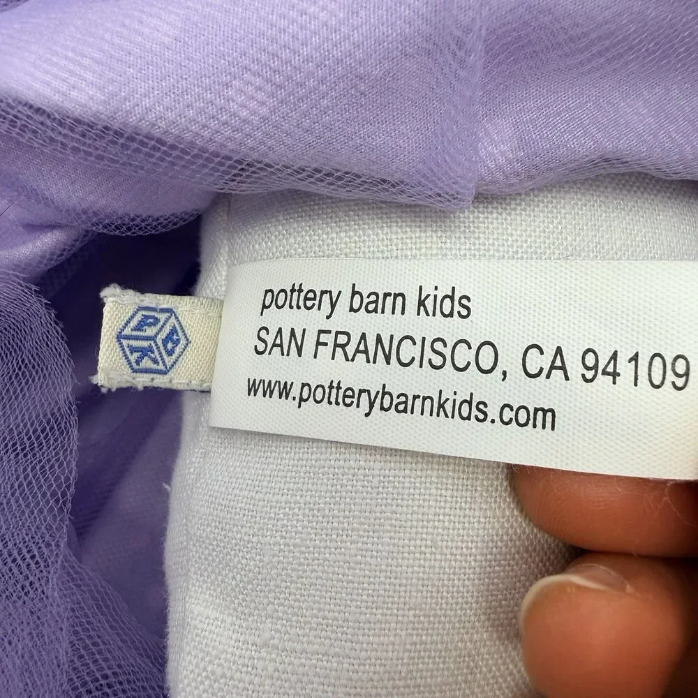 Pottery Barn Kids Princess Doll 30” Purple Polka Dot Cloth Plush 2011 PBK